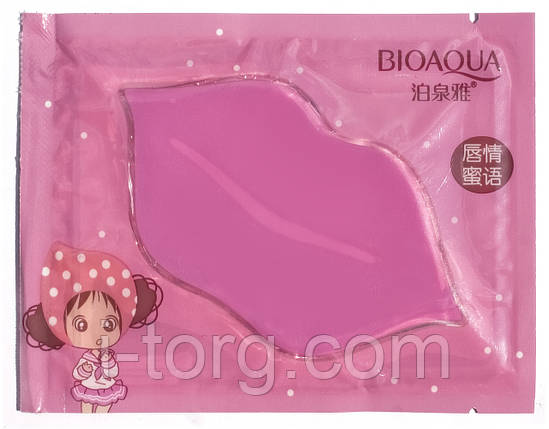 Маска-патчі для губ Bioaqua Collagen Nourish Lips Membrane, фото 1