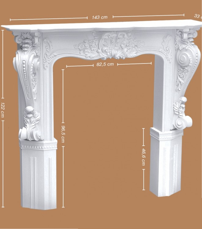 Декоративний камін з поліуретану  Classic Home F01(EG-8401)