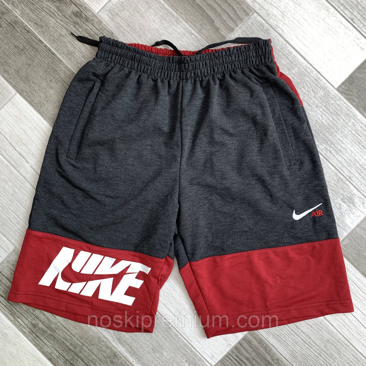 Шорти чоловічі бавовна Nike, розміри 46-54, сірі, 05621