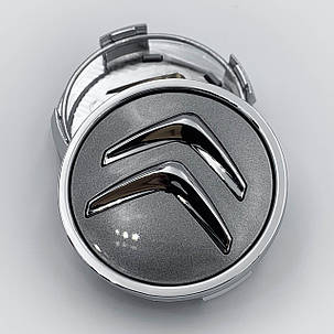 Ковпачки (заглушки) в литі диски CITROEN (Ситроен) 60 мм Серий Металик, фото 1