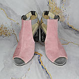 Босоніжки на широкому каблуці Чорний, 8, фото 4