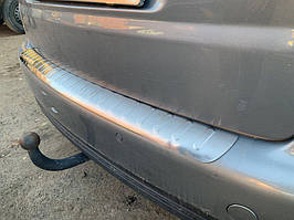 VW Touaran 2003-2010 Накладка на задній бампер Carmos (нерж) TMR Накладки на задній бампер Фольксваген Тоуран