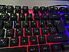 Клавіатура Російська + Мишка KEYBOARD KT-288, комплект клавіатура та мишка з підсвіткою, фото 2