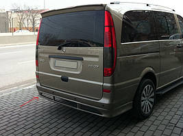 Mercedes Vito 639 Накладка на задній бампер під фарбування Sport середня-довга бази TMR Тюнінг заднього бампера