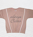 Рожевий світшот дитячий Розміри 134, фото 3