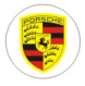 Захисні ковпачки на ніпеля PORSCHE (Порше) 4 шт Білий фон, Чорні, фото 3