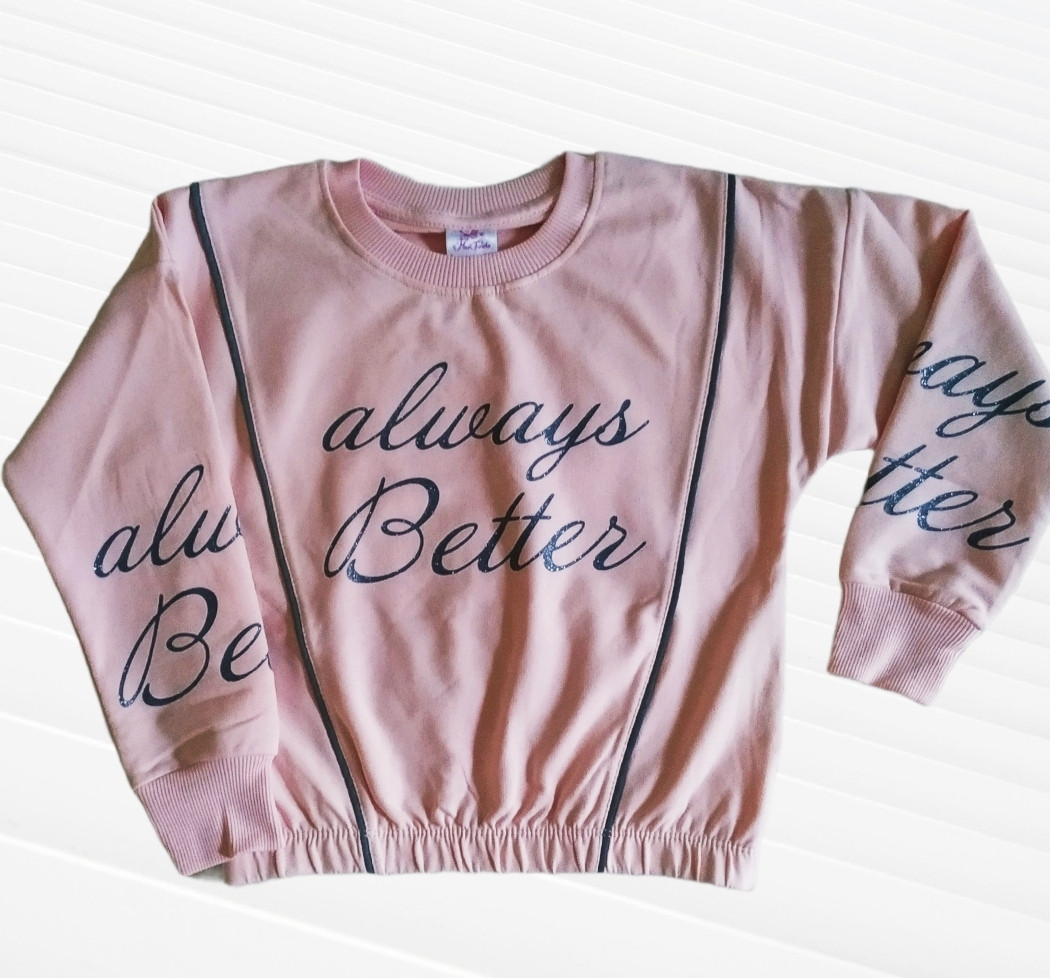 Рожевий світшот дитячий Розміри 134, фото 1