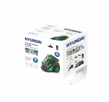 Пилосос Hyundai BSCM-700w.137.78, без мішка, hepa H13, фото 3