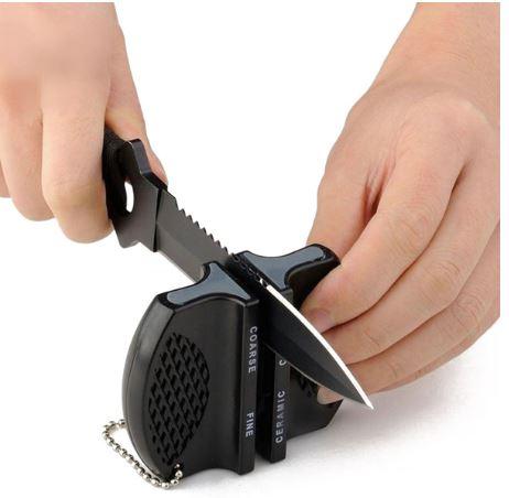 Портативна точилка для кухонних ножів (чорний)
