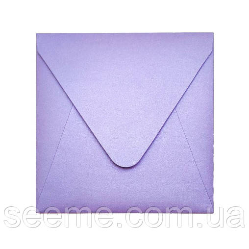 Конверт 140x140 мм, колір лавандовий (lavender), КОМПЛЕКТ 10 шт.