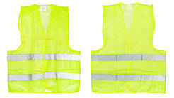 Жилет сигнальний, світловідбивний, салатовий, сітка, Польща