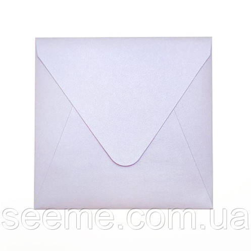 Конверт 165x165 мм, колір світло-лавандовий (soft lavender), КОМПЛЕКТ 10 шт.