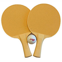 Набір ракеток для тенісу DHS Outdoor Washable, Набір тенісних ракеток, Набір для тенісу (м'яч і 2 ракетки)