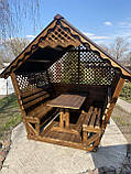 Дерев'яна альтанка, розбірна (на 8 людей) "Престиж", фото 5