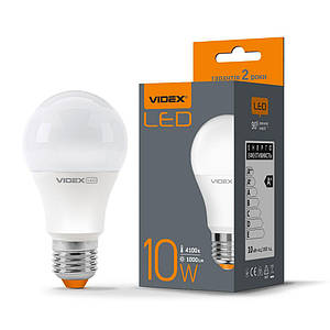 Світлодіодна LED лампочка VIDEX A60e 10W E27 4100K (220v)