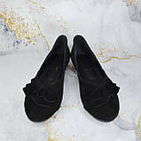 Замшеві балетки з рюшем. Натуральна шкіра, фото 3