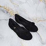Замшеві балетки з рюшем. Натуральна шкіра, фото 6