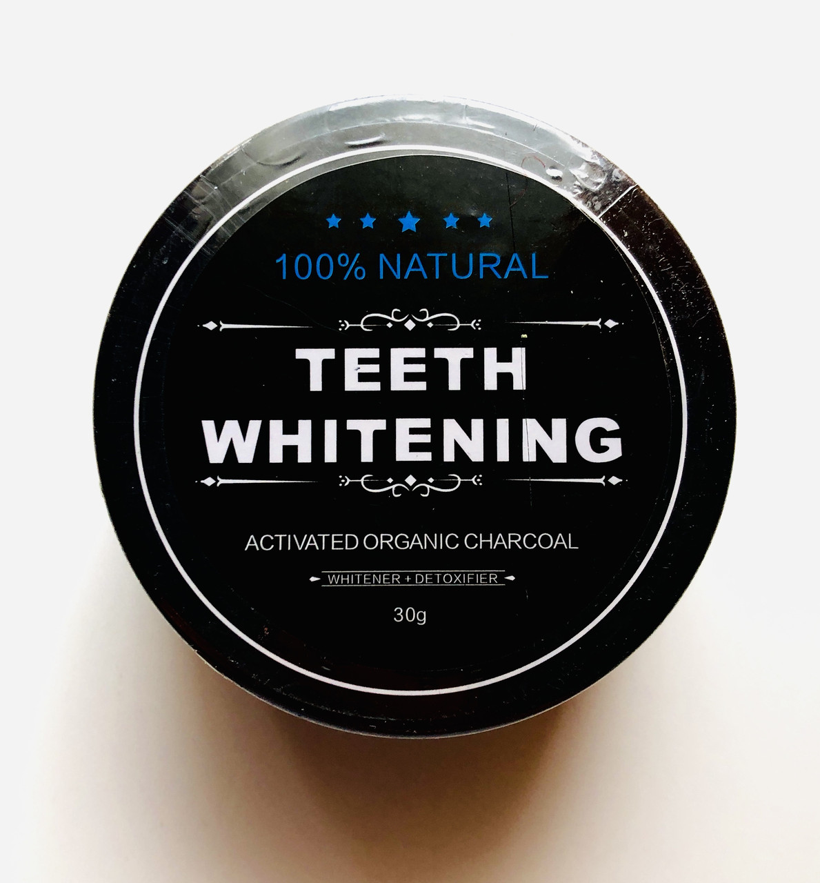 Зубний порошок відбілюючий Teeth Whitening, Вибілюючий порошок для зубів Teeth Whitening чорний, органическ