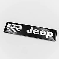 Металлический шильдик эмблема JEEP (Джип) Ч/Б