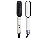 Фен-щітка для волосся Hair Straightener 909B 7767, біла, фото 2