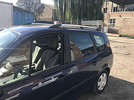 Renault Scenic 2003-2009 Рейлінги Хром (коротка база) TMR Рейлінгі Рено Гранд Сцінік