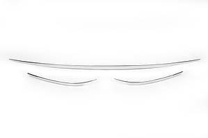 Volkswagen Tiguan 2016-2020 Накладки на торець бампера (3 шт., неірж) TMR Накладки на задній бампер Фольксваген