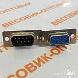 Роз'єм металевий 9-pin ( RS232 ) для платформних ваг комплект (мама+тато), фото 7