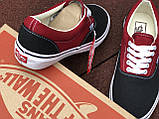 Жіночі кеди, кросівки Vans дихаючі модні повсякденні червоні чорні, фото 5
