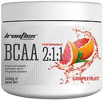 Амінокислоти IronFlex — BCAA 2:1:1 (200 грамів) grapefruit/грейпфрут