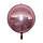 Куля фольгована сфера 3D рожевий 22" (55 см), Китай, фото 2