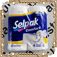 Туалетний папір Selpak Comfort 2-х шаровий, 4 рулони