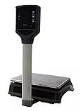 Ваги торговельні Вагар VP-6/15 LED сенсорні зі стійкою до 15 кг (RS232) 230х325мм, фото 2