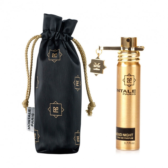 Нішева парфумована вода Montale Aoud Night 20ml мініатюра оригінал, деревно-цитрусовий шкіряний аромат, фото 1
