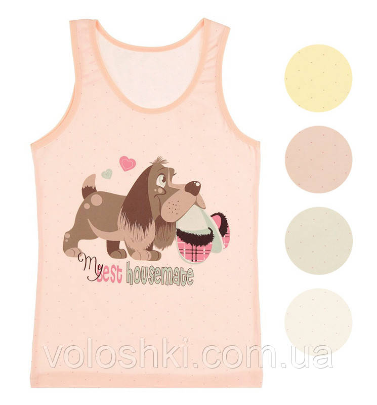 Майка для дівчинки широка бретель DONELLA, фото 1