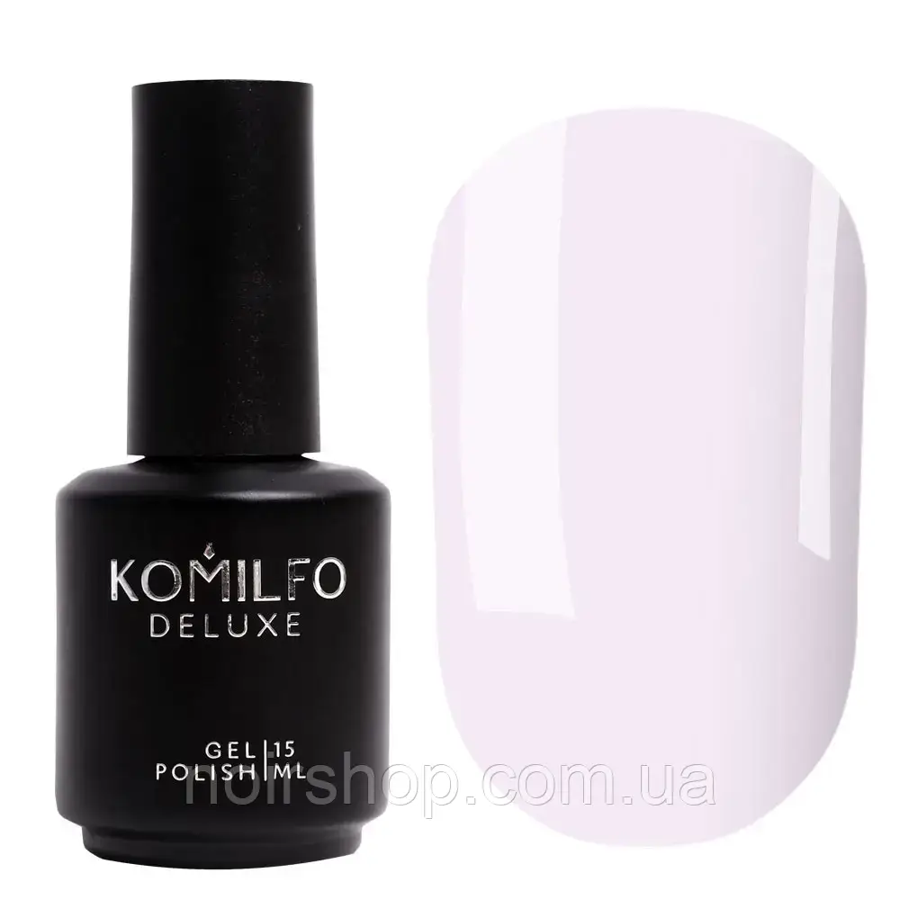 Гель-лак Komilfo French Collection NoF011 (світло-бузковий, емаль, для френча), 15 мл