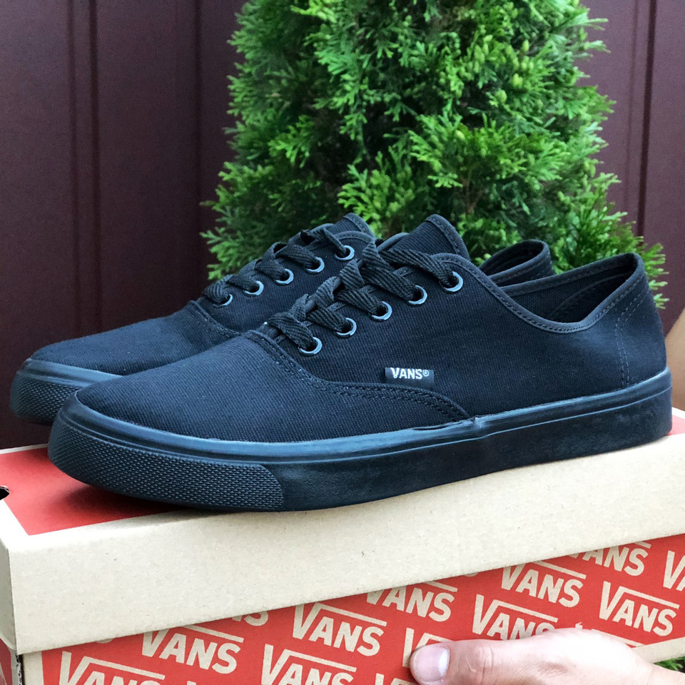 Чоловічі кеди, кросівки Vans стильні молодіжні чорні