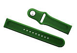 Ремінець для годинника універсальний силіконовий 20мм Зелений BeWatch (1010306), фото 2