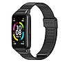Міланський металевий ремінець Mijobs для фітнес браслета Huawei Honor Band 6 - Black, фото 4