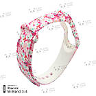 Ремінець Xiaomi Mi Band 4 / 3 з малюнком силіконовий браслет miband Колір на вибір, фото 2