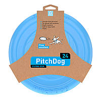 PitchDog ПитчДог летающий диск для собак голубой 24 см