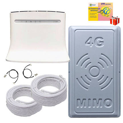 4G Wi-Fi комплект Інтернет для села і дачі (4G wi-fi роутер ZTE 283 + антена 17 Дб), фото 1