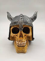 Фигурка череп Викинг, статуэтка в стиле Гладиатор череп, голова черепа, лорд, воин
