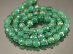 Нефрит 6 мм, гранована низка