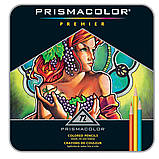 Набір кольорових олівців Prismacolor Premier 72 кольори в металевому пеналі, фото 5