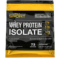 Изолят сывороточного протеина California GOLD Nutrition, SPORT "Whey Protein Isolate" без вкуса (2270 г)