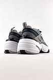 Жіночі кросівки Nike M2K Tekno Grey, сірі шкіряні кросівки найк м2к текно, фото 3