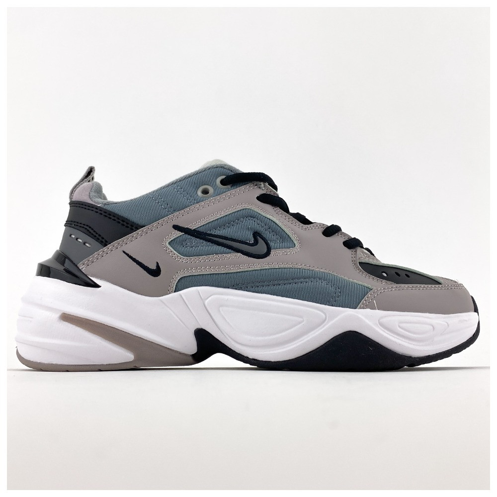 Жіночі кросівки Nike M2K Tekno Grey, сірі шкіряні кросівки найк м2к текно, фото 1