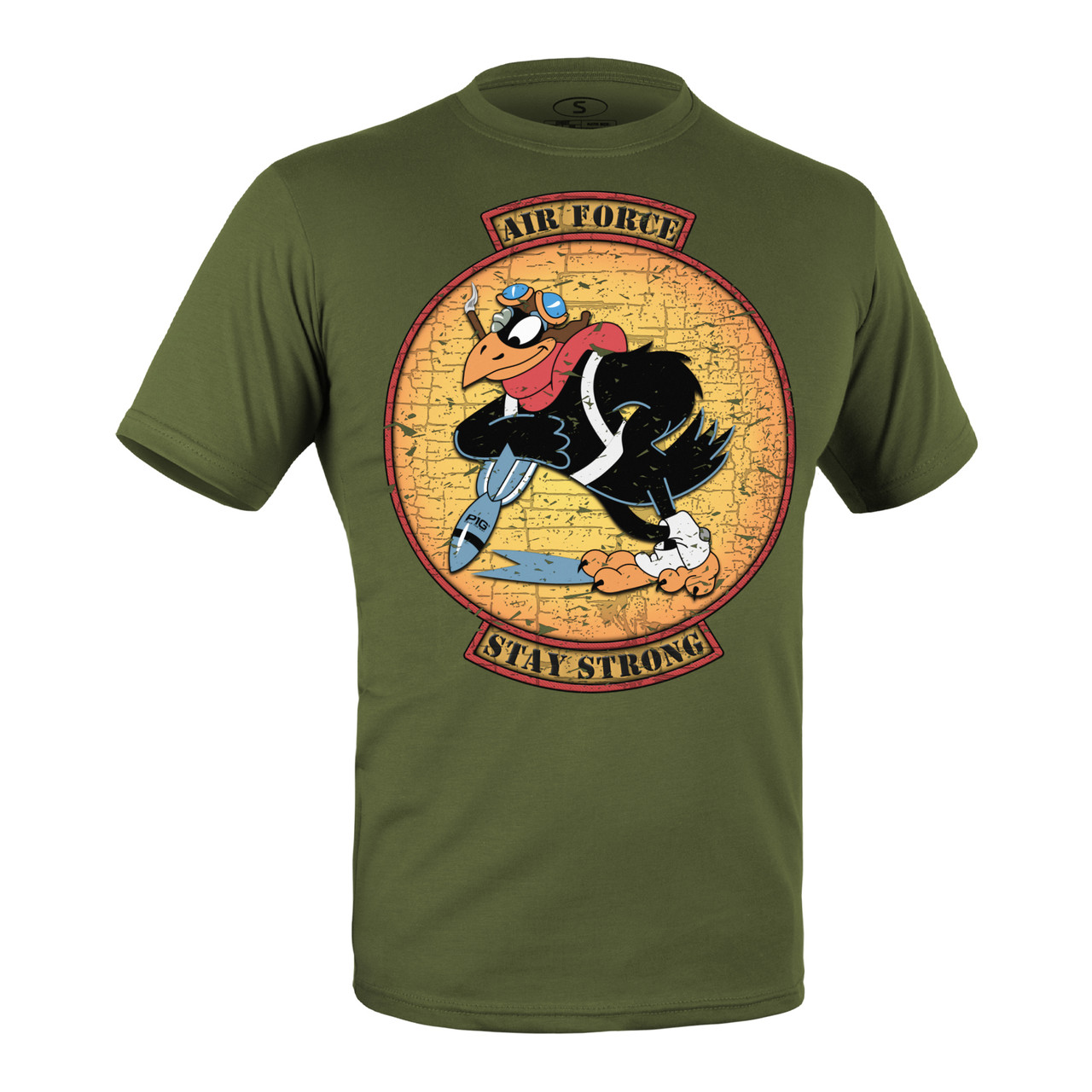Футболка з малюнком P1G-Tac® AIR FORCE - Olive Drab