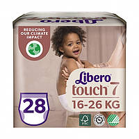 Подгузники-трусики Libero Touch Pants размер 7, 16-26 кг, 28 шт