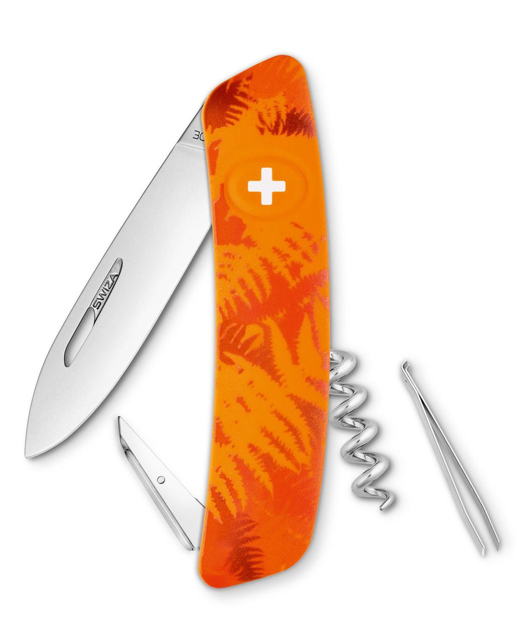 Швейцарский нож Swiza C01 Orange Fern (KNI.0010.2060) - фото 1 - id-p1449550859